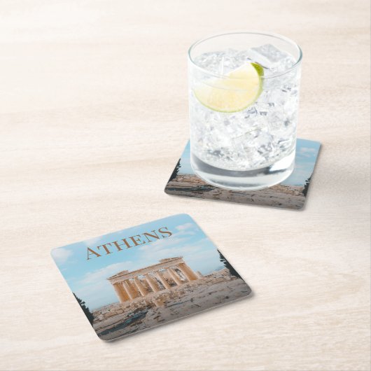 アテネギリシャ スクエアペーパーコースター (インサイチュ)
