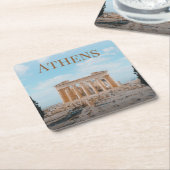 アテネギリシャ スクエアペーパーコースター (アングル)