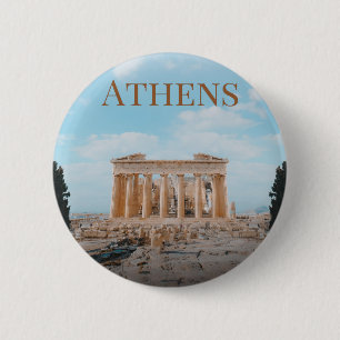 アテネギリシャ 缶バッジ