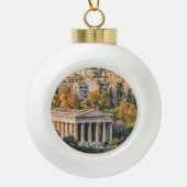 アテネズアエリアビューランドスケープフォト セラミックボールオーナメント (正面)