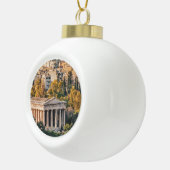 アテネズアエリアビューランドスケープフォト セラミックボールオーナメント (右)