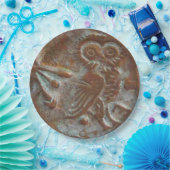 アテネフクロウ ペーパープレート (パーティー)