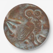 アテネフクロウ ペーパープレート (正面)