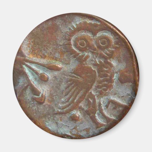 アテネフクロウ マグネット (正面)