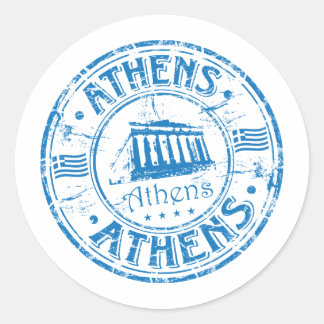 アテネ切手 ラウンドシール