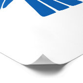 アテネ市国旗のシンボルエンブレムフクロウbi ポスター (角)