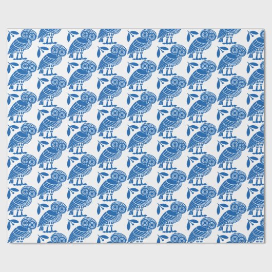 アテネ市国旗のシンボルエンブレムフクロウbi ラッピングペーパー (フラット)