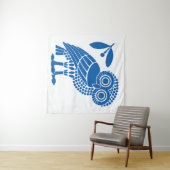 アテネ市自治体国旗の紋章フクロウ・ビ タペストリー (インサイチュ(横))