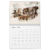 アテネ水彩カレンダー カレンダー (2月 2027)