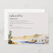 アテネ結婚の詳細/情報|ギリシャのスカイライン招待状 招待状 (正面/裏面)