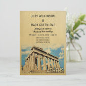 アテネ結婚式招待状ギリシャ 招待状 (スタンド正面)