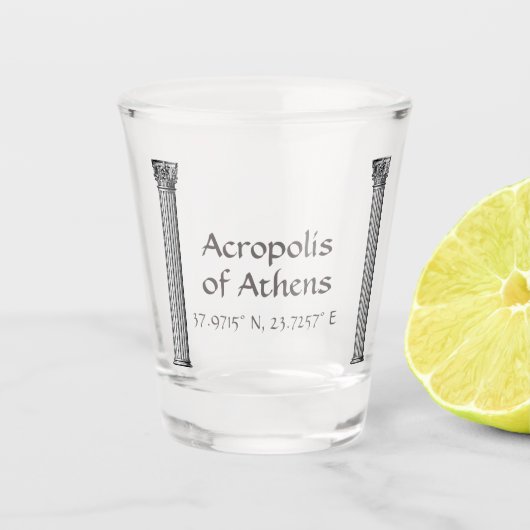 アテネ緯度アクロポリス ショットグラス (正面)