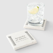 アテネ緯度アクロポリス ストーンコースター (横)