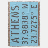 アテネ緯度 スローブランケット (正面縦)