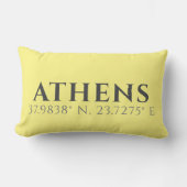 アテネ緯度 ランバークッション (正面)