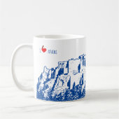 アテネ、ギリシャのアクロポリス コーヒーマグカップ (左)