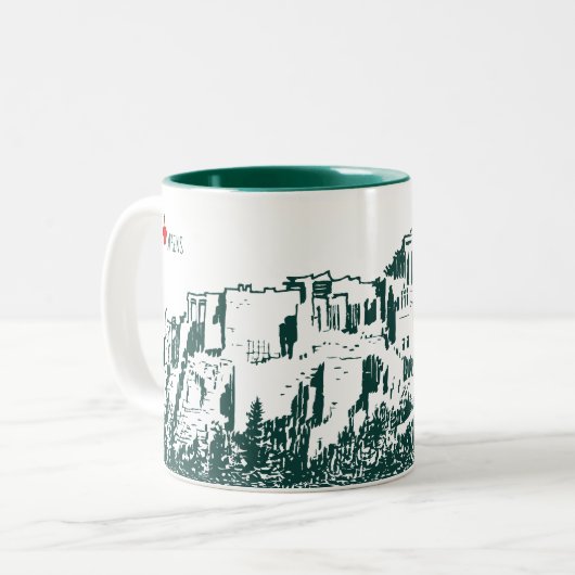 アテネ、ギリシャのアクロポリス ツートーンマグカップ (正面左)