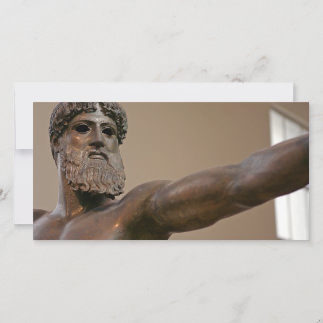 アテネ・ギリシャのゼウス銅像 (正面)