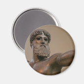 アテネ・ギリシャのゼウス銅像 マグネット (正面/裏面)