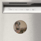 アテネ・ギリシャのゼウス銅像 マグネット (インサイチュ (食洗機))