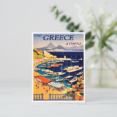 アテネ、ギリシャのヴィンテージ旅行はがき ポストカード (スタンド正面)
