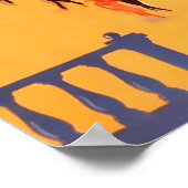 アテネ，ギリシャのヴィンテージ旅行ポスター ポスター (角)