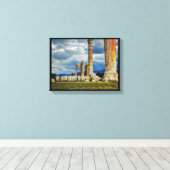 アテネ・ギリシャの古代遺跡 キャンバスプリント (インサイチュ (ウッドフロア))