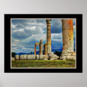 アテネ・ギリシャの古代遺跡 ポスター (正面)