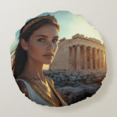 アテネ - ギリシャの女神 ラウンドクッション (裏面)