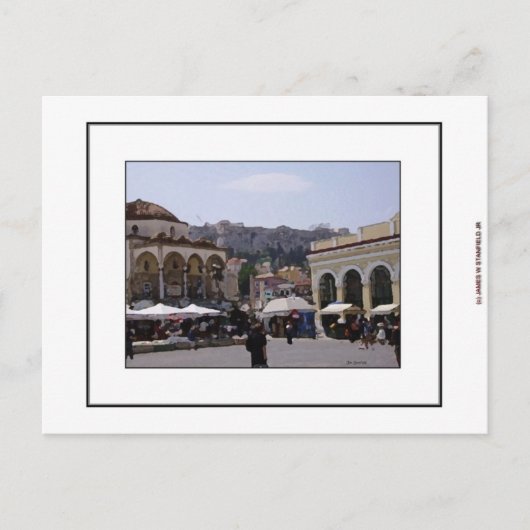 アテネ、ギリシャのMonasterakiスクエア ポストカード (正面)