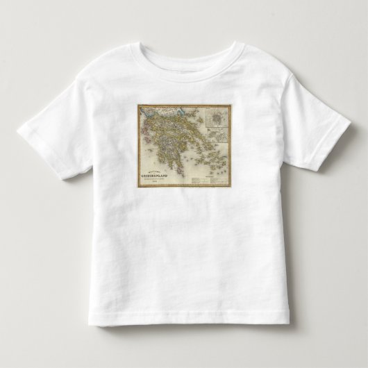 アテネ、ギリシャ トドラーTシャツ (正面)