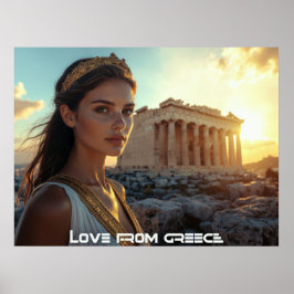 アテネ - ギリシャ ポスター