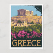 アテネ ギリシャ ヴィンテージ 旅行 ポストカード (正面)
