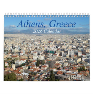 アテネ(ギリシャ) 2026年カレンダー カレンダー