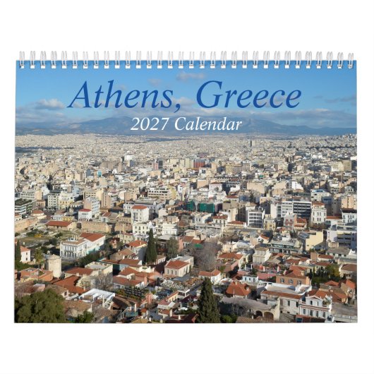 アテネ ギリシャ 2027年 カレンダー (カバー)