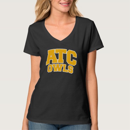 アテネ・テクニカル・カレッジ フクロウ 01 Tシャツ (正面)