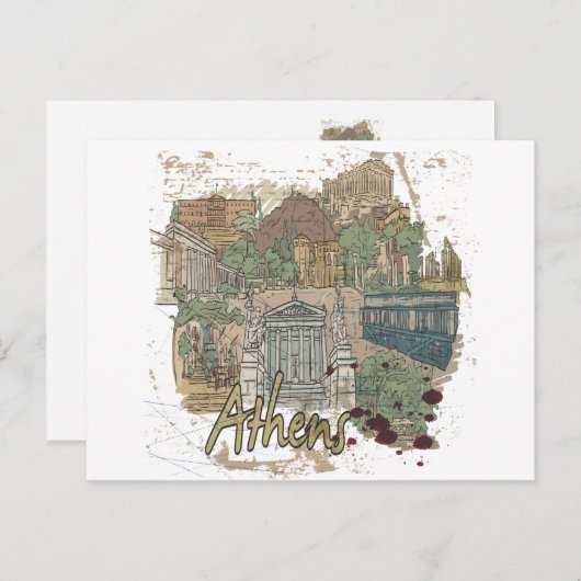 アテネ ポストカード (正面/裏面)