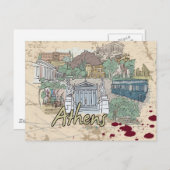 アテネ ポストカード (正面/裏面)