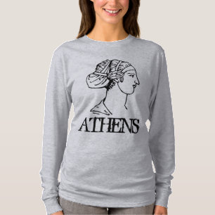 アテネ、旅行シャツ、追加文字 Tシャツ