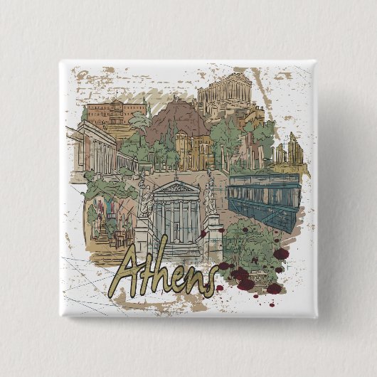 アテネ 缶バッジ (正面)