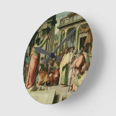 アテネ(Sistでのための漫画説教するセントポール ラウンド壁時計 (傾斜)