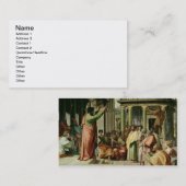 アテネ(Sistでのための漫画説教するセントポール 名刺 (正面/裏面)