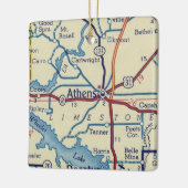 アテネALヴィンテージの地図 セラミックオーナメント (左)