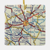 アテネGAヴィンテージマップ セラミックオーナメント (正面)