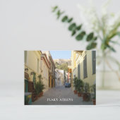 アテネGreece通りプラカの写真 ポストカード (スタンド正面)