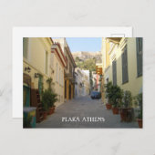 アテネGreece通りプラカの写真 ポストカード (正面/裏面)