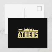 アテネGreece City Skyline Cityscape おもしろい Gift ポストカード (正面/裏面)