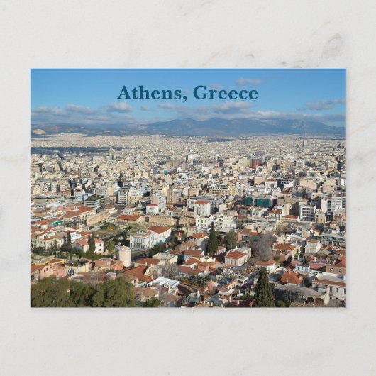 アテネGreece Cityscapeはがき ポストカード (正面)