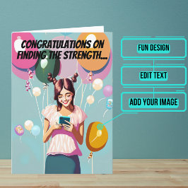 アテンションスパンおもしろいドーター誕生日 カード