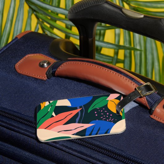 アテンション取得抽象芸術パターン ラゲッジタグ (正面インサイチュ3)